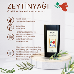 YENİ HASAT AYVALIK 5LT Naturel Sızma Zeytinyağı (Hasat Zamanı Ekim 2025)