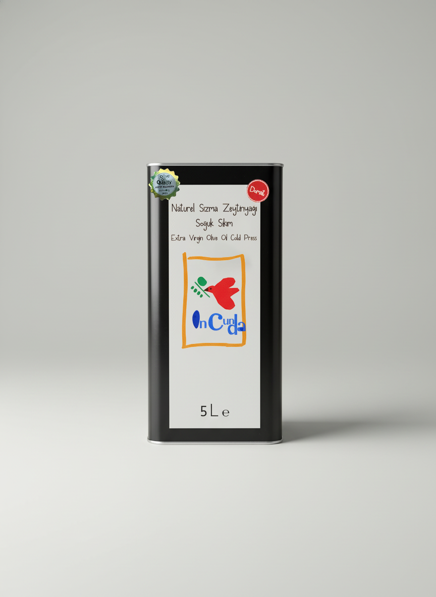 YENİ HASAT DOMAT 5LT Naturel Sızma Zeytinyağı (Hasat Zamanı Ekim 2025)