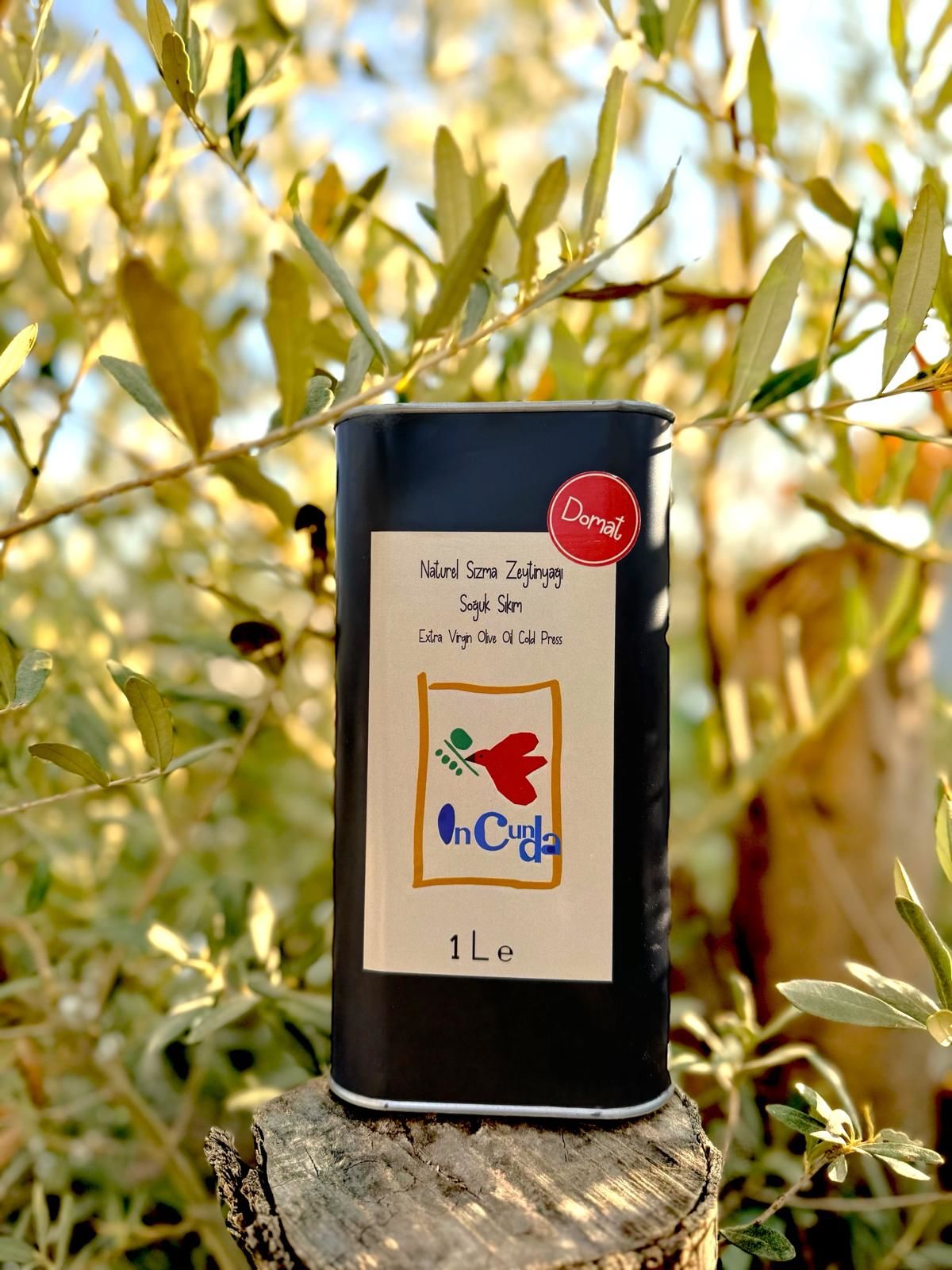 YENİ HASAT DOMAT 1LT Naturel Sızma Zeytinyağı (Hasat Zamanı Ekim 2024)