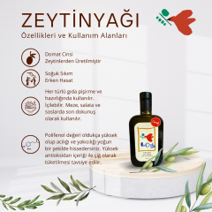 YENİ HASAT DOMAT 0,2 ASİT 500 ML Naturel Sızma Zeytinyağı (Hasat Zamanı Ekim 2025)