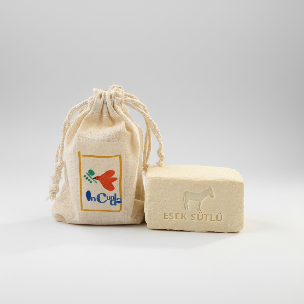 Taş baskı Eşek Sütlü Zeytinyağlı Sabun
