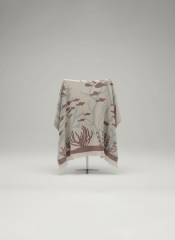 Denizli Peştemali Bordo-Krem