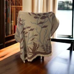 Denizli Peştemali Bordo-Krem