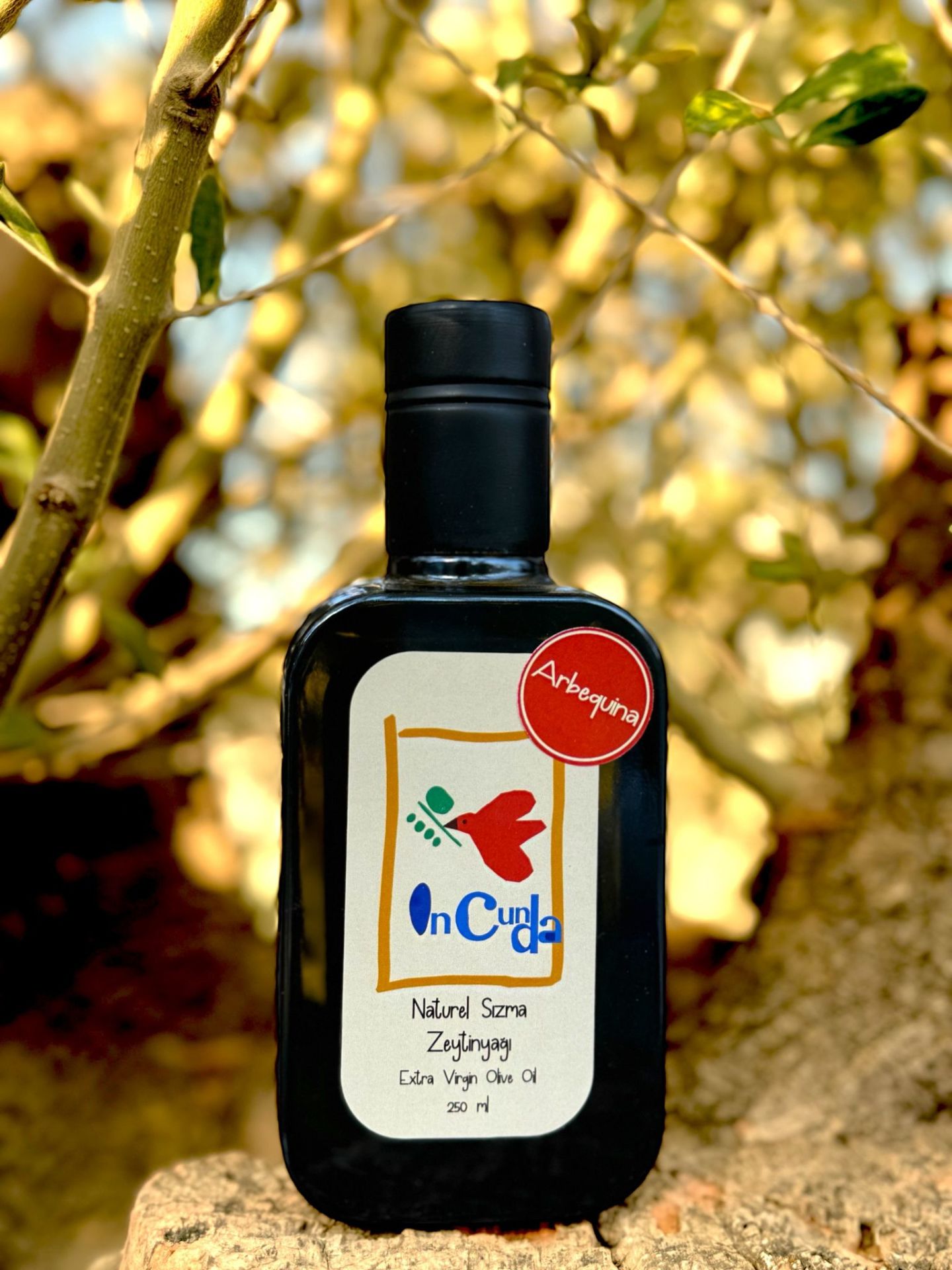 YENİ HASAT ARBEQUİNA 250 ML Naturel Sızma Zeytinyağı  (Hasat Zamanı Ekim 2024)