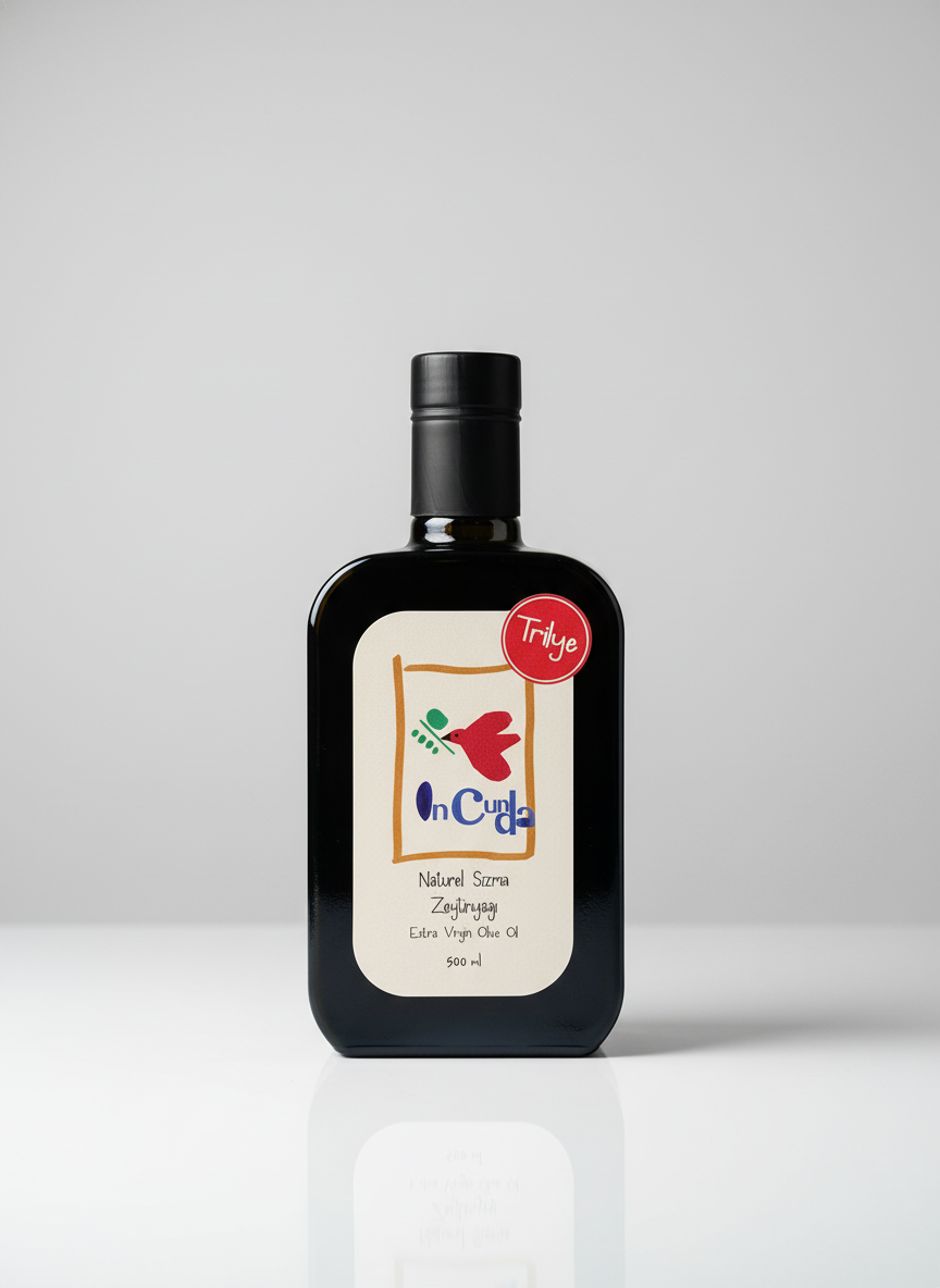 YENİ HASAT TRİLYE 500ML Naturel Sızma Zeytinyağı (Hasat Dönemi Ekim 2025)